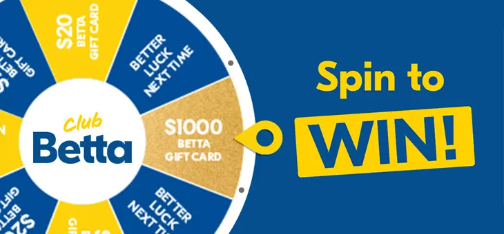 Betta Spin to Win