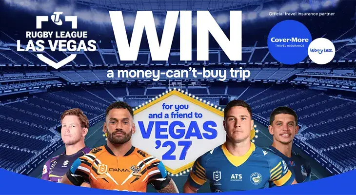 Cover More Insurance - Win a NRL trip to Las Vegas!