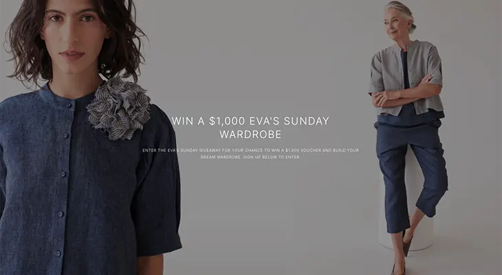 Eva's Sunday - Win a $1,000 voucher!
