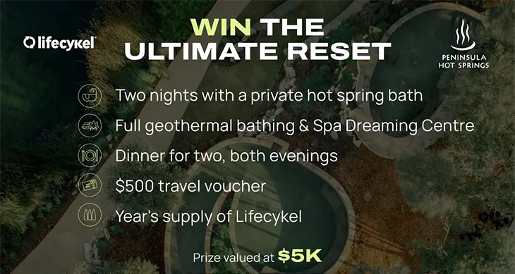 Lifecykel - Win a $5K Wellness escape!