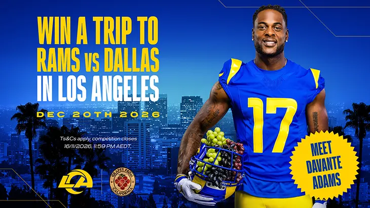 Los Angeles Rams - Win a NFL trip for 2 to LA!