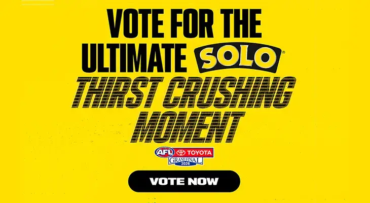 Solo Thirst Crushing Moment - Win tickets to the AFL Grand Final!