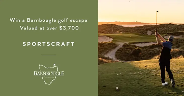 Sportscraft - Win a Tassie Golf weekend!