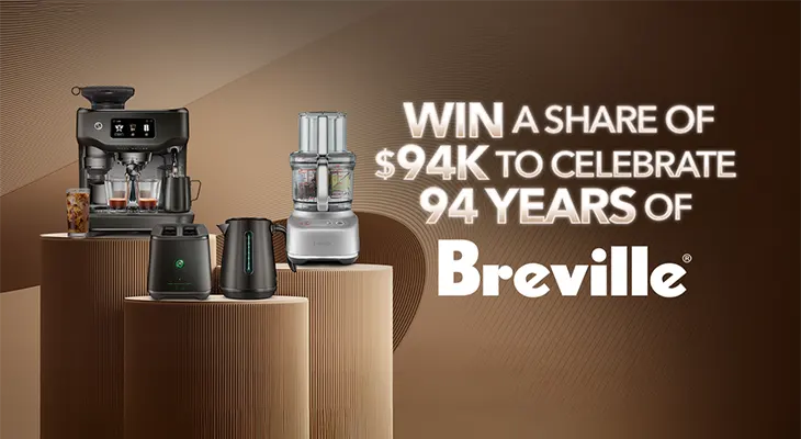 Sunrise - Win 1 of 80 Breville prize packs!