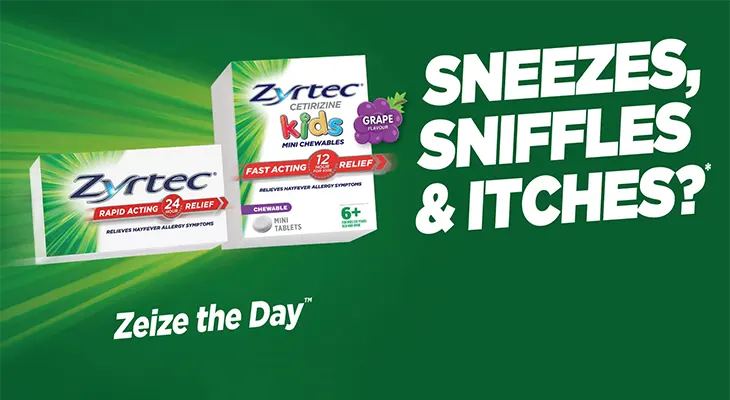 Zyrtec - Win 1 of 16 $1K VISA gift cards!