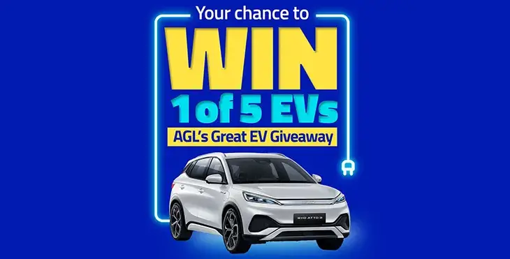 AGL - Win 1 of 5 BYD Atto 3 EVs