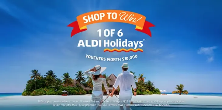 ALDI - Win 1 of 6 $10K Holiday vouchers!