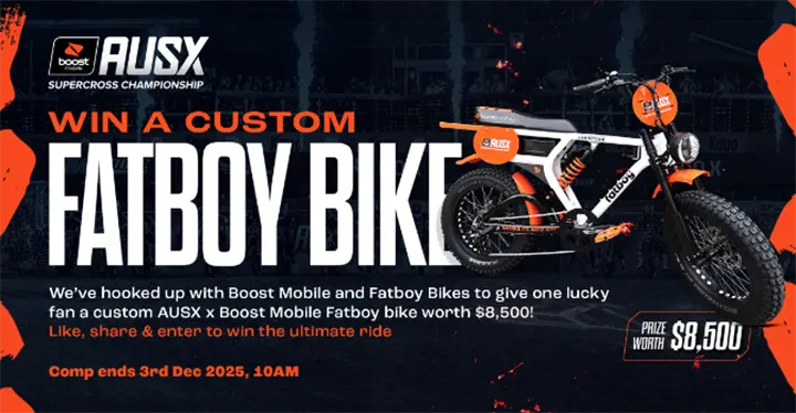AUSX Events - Win a custom Fatboy bike!