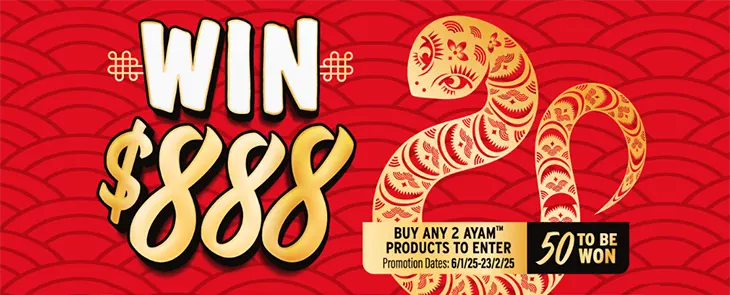 AYAM - Win 1 of 50 $888 Cash Prizes!