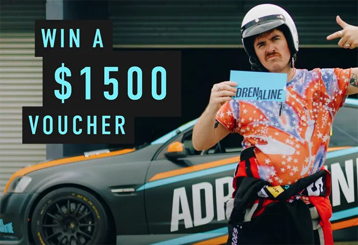 Adrenaline - Win a $1,500 voucher!