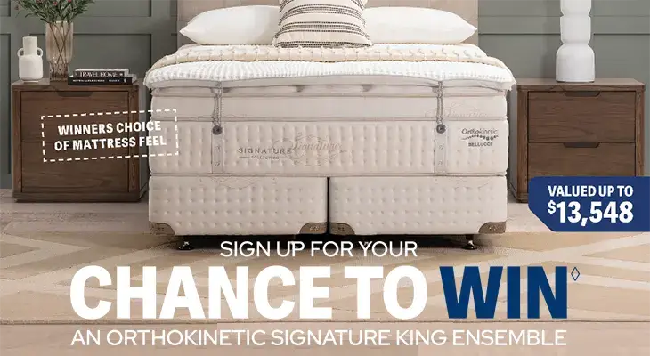Amart Furniture - Win an Orthokinetic King Ensemble!
