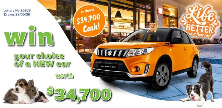 Animal Welfare League SA Lottery Draw No-2026B