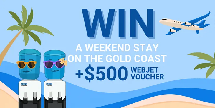 Aqua Cooler Direct - Win 1 of 2 Gold Coast Getaways!