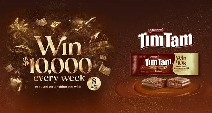 Arnott’s Golden Tim Tam - Win $10,000 Every Week!