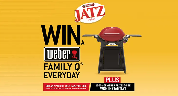 Arnott's | Jatz - Win 1 of 114 Weber Family BBQs!