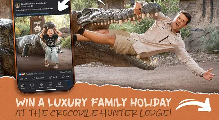 Australia Zoo - Win a stay at Crocodile Hunter Lodge!