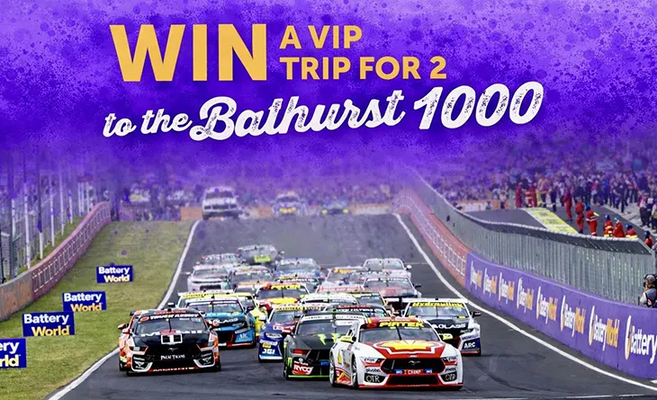 Battery World - Win a VIP trip to the Bathurst 1000!