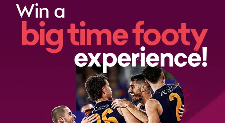Bendigo Bank - Win an Adelaide Crows footy experience!