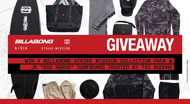 Billabong - Win a $1,500 voucher + Surfboard!