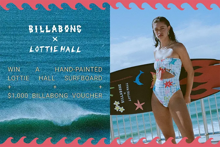 Billabong - Win a hand-painted Surfboard!