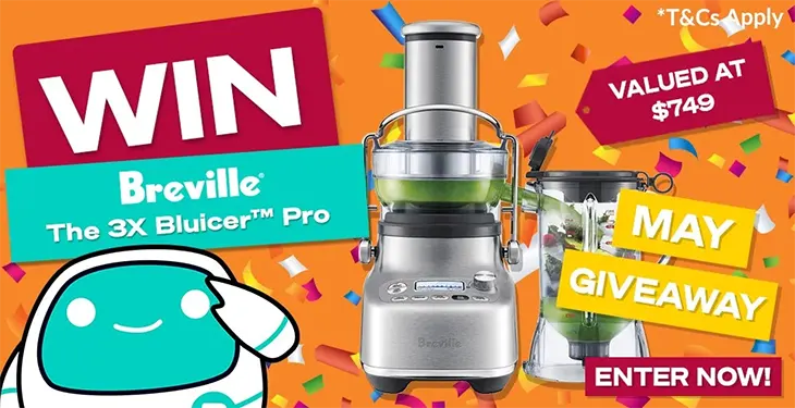 Billy Guyatts – Win a Breville 3X Bluicer Pro! Billy Guyatts - Win a Breville 3X Bluicer Pro!