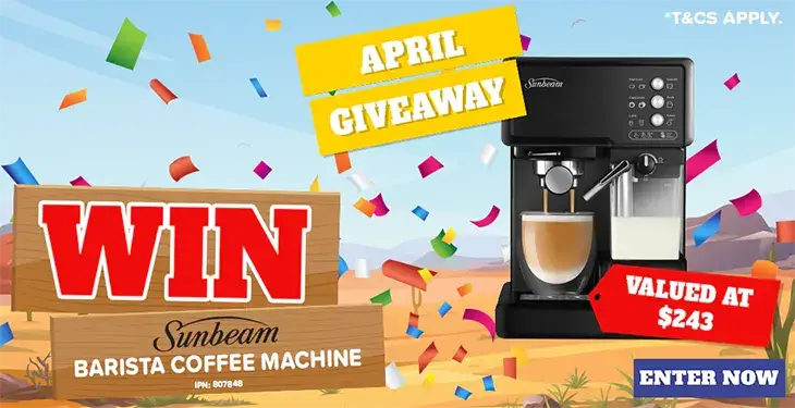 Billy Guyatts - Win a Sunbeam coffee machine!