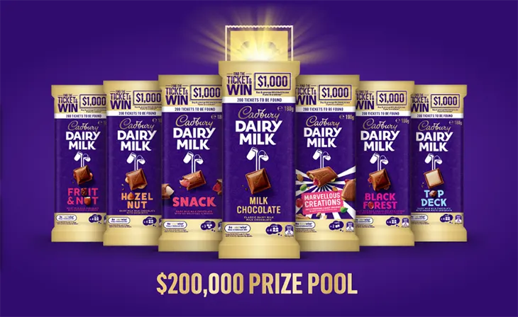 Cadbury Find the Ticket & Win 1 of 200 $1,000 Cash prizes! Cadbury Find the Ticket & Win 1 of 200 $1,000 Cash prizes!