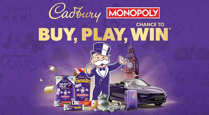 Cadbury - Win 1 of 3 Monopoly-inspired Prizes!