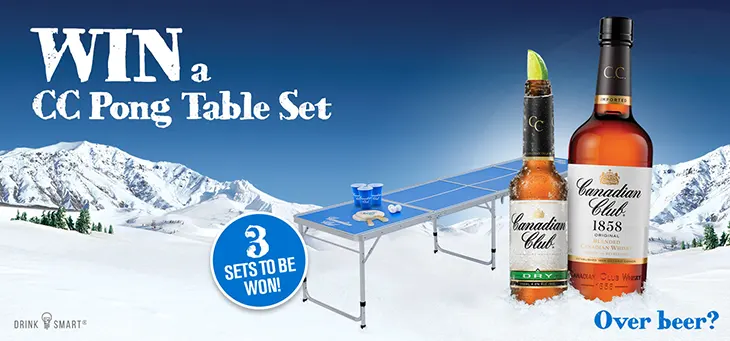 Canadian Club - Win 1 of 3 Ping Pong Table Sets!