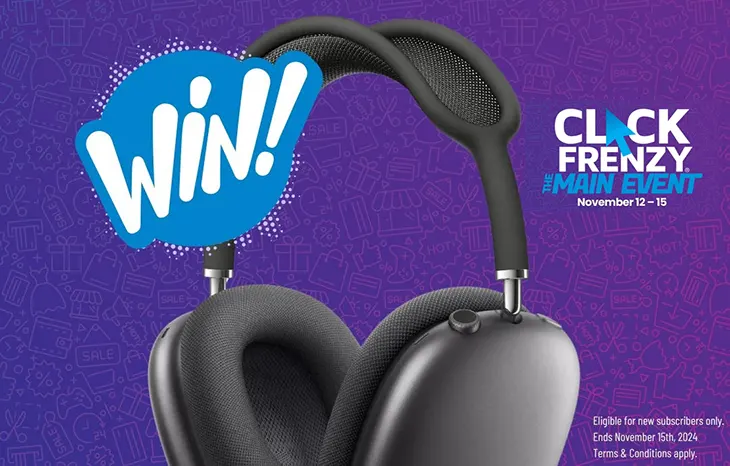 Click Frenzy - Win a pair of Airpods Max!