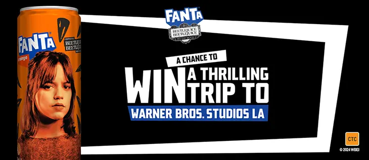 Coca‑Cola | Fanta Beetlejuice - Win a trip to Warner Bros. Studios!