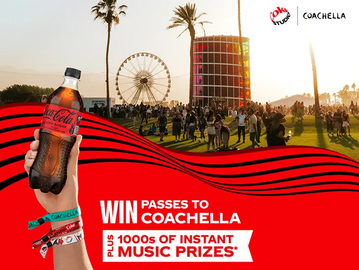 Coca‑Cola - Win trips to Coachella + Music Prizes!