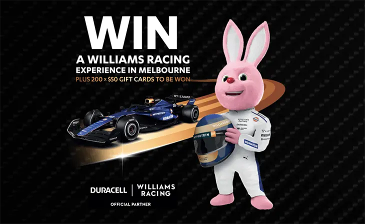 Duracell - Win a Williams Racing experience!