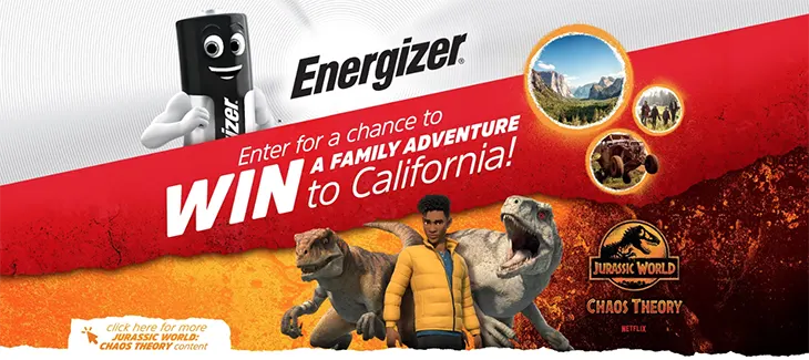 Energizer - Win a family holiday to California!