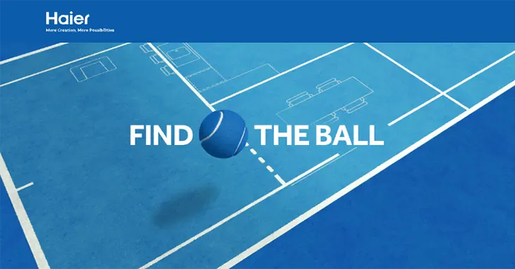 Haier Find the Ball - Win 1 of 3 Home appliance prizes!