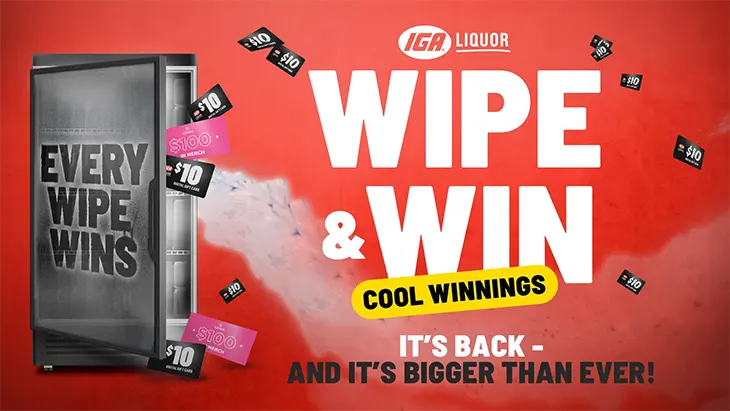 IGA Liquor - Wipe and Win Instantly!