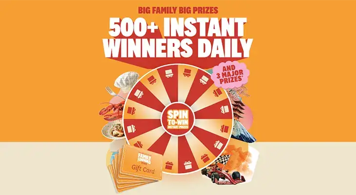 IGA - Win 1 of 3 Major prizes + Instant Wins!