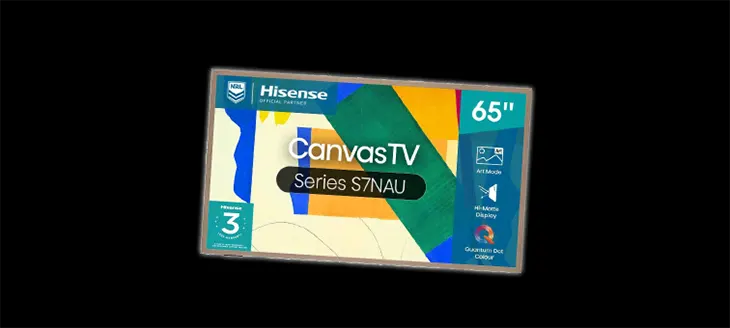 JB Hi-Fi Perks - Win a Hisense 65 Canvas 4K TV!