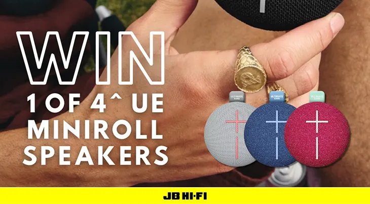 JB Hi-Fi - Win 1 of 4 Ultimate Ears Miniroll speakers!