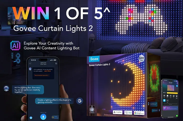 JB Hi-Fi - Win 1 of 5 Govee Curtain Light 2 kits!