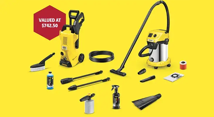 Kärcher Win a Car Cleaning set-up