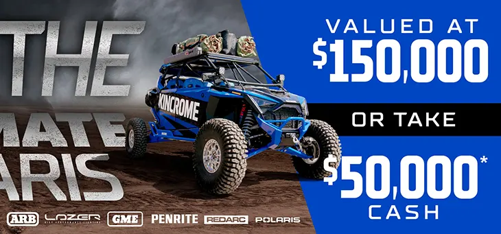 Kincrome – Win a Polaris Pro R 4-Seater vehicle! Kincrome - Win a Polaris Pro R 4-Seater vehicle!
