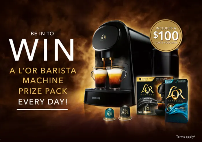 L’OR - Win a Barista Coffee Machine prize packs!