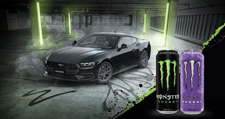 Monster Energy | Coles - Win a 2024 Ford Mustang!