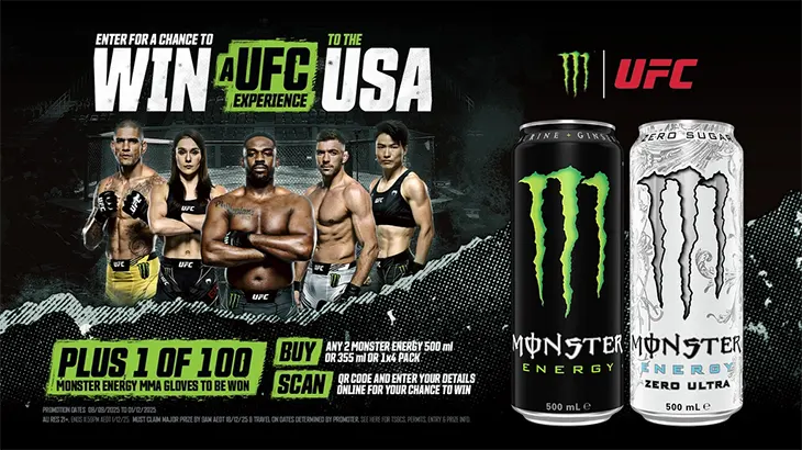 Monster Energy - Win 1 of 2 UFC experiences in the USA!