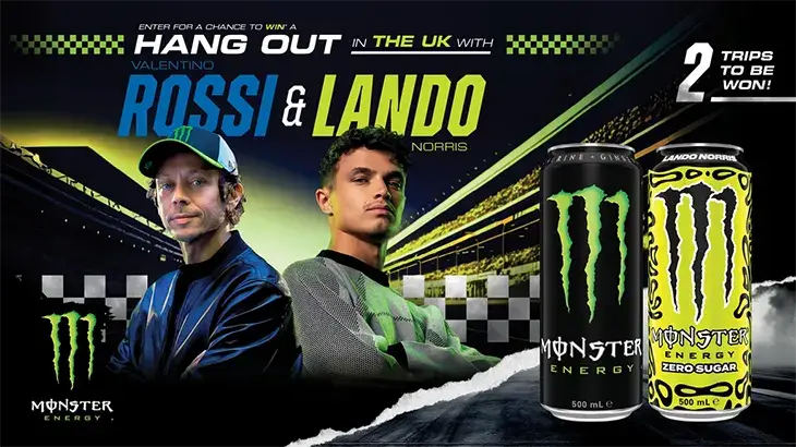 Monster Energy - Win 1 of 2 trips to the UK!
