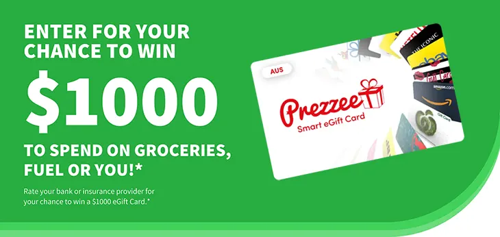 Mozo Rate your insurance - Win a $1000 eGift Card!