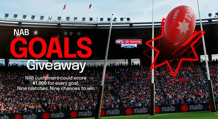 NAB AFL Goals - Win $1,000 for every Goal scored!