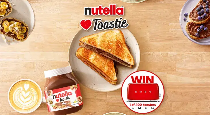 Nutella - Win 1 of 400 SMEG toasters!