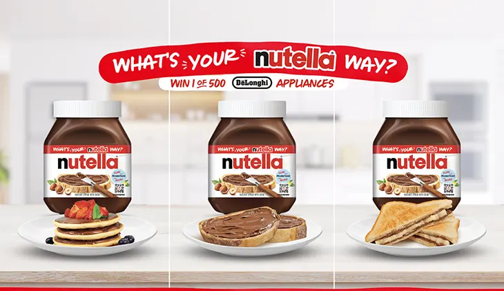 Nutella - Win 1 of 500 De’Longhi appliances!